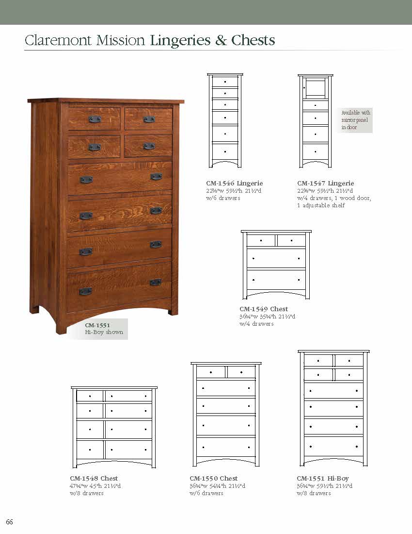Claremont Mission Bedroom Set