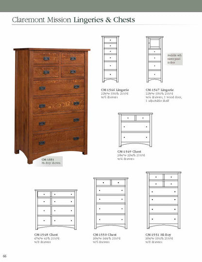 Claremont Mission Bedroom Set