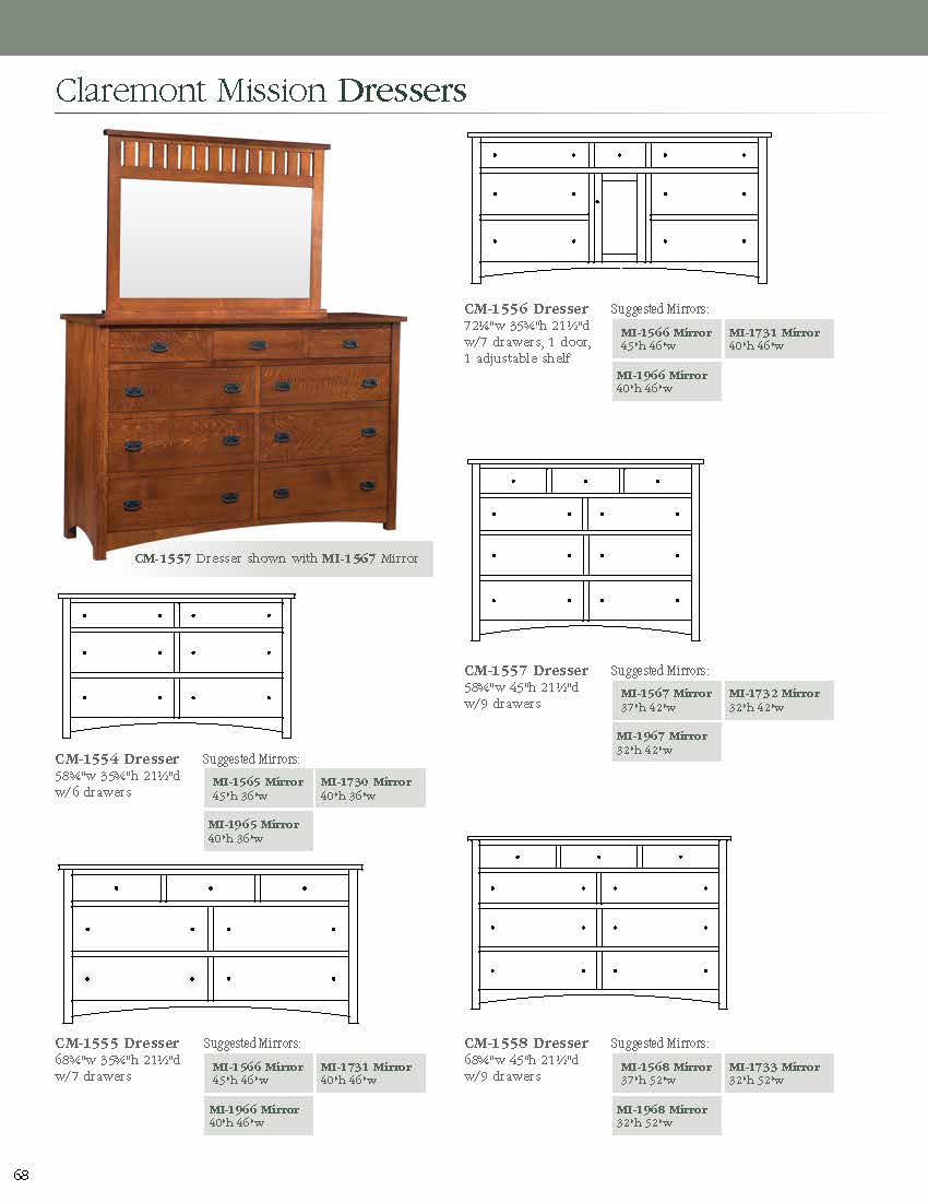 Claremont Mission Dresser