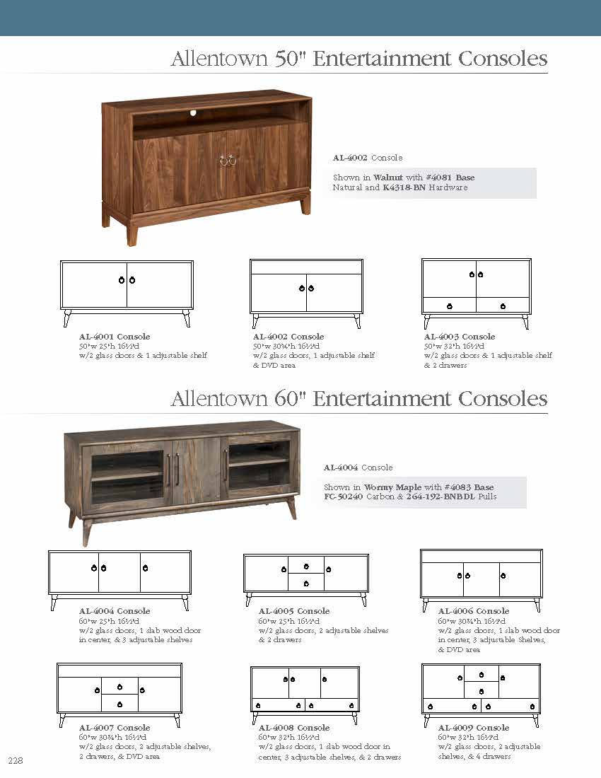 Allentown 84" Entertainment Console
