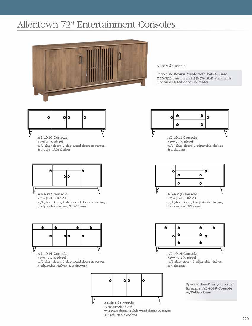 Allentown 84" Entertainment Console