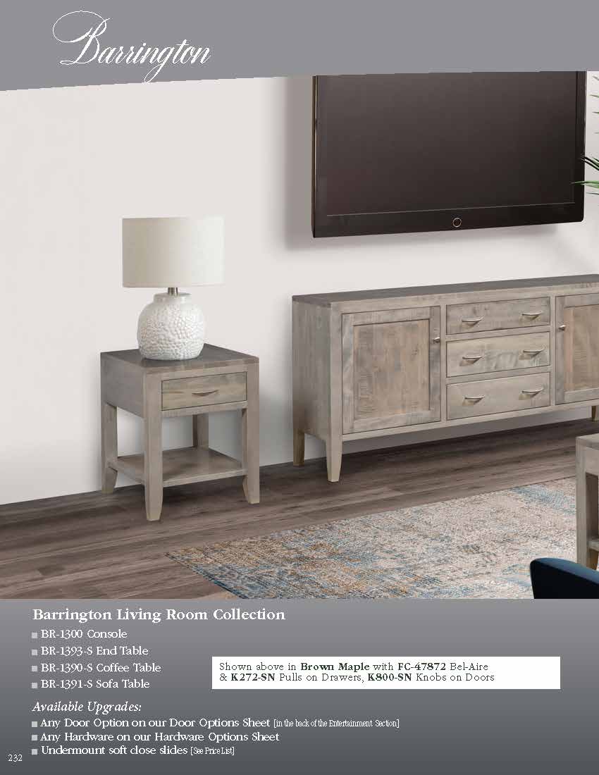 Barrington 84" Entertainment Console