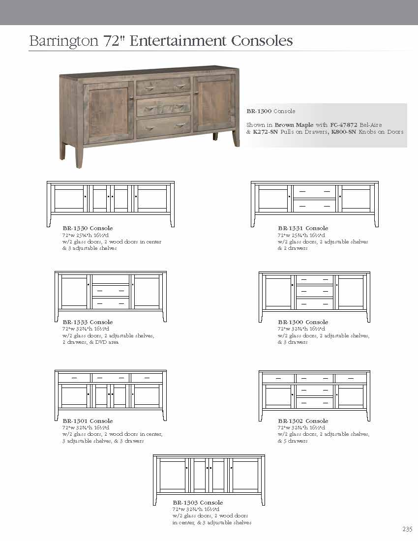 Barrington 84" Entertainment Console