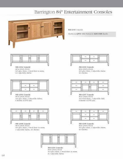 Barrington 84" Entertainment Console