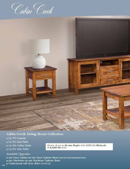 Cabin Creek 84" Entertainment Console