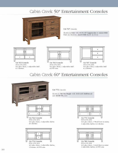 Cabin Creek 50" Entertainment Console