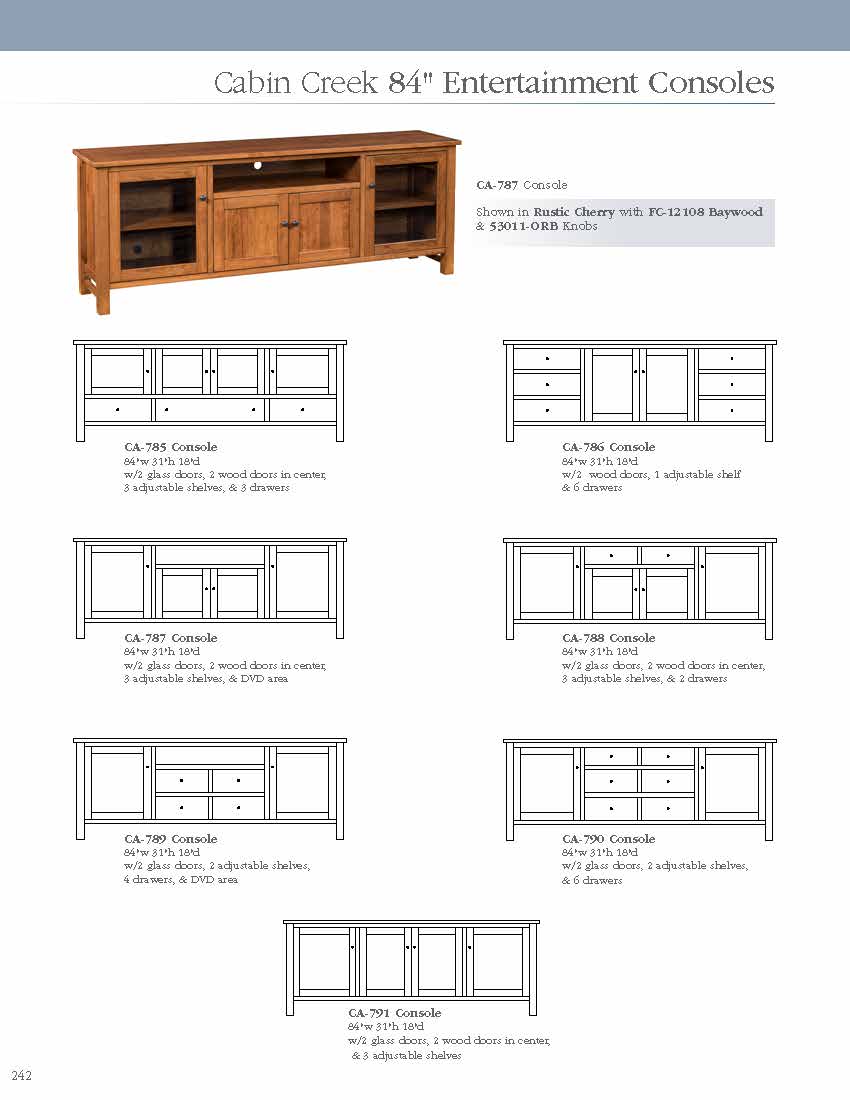 Cabin Creek 50" Entertainment Console