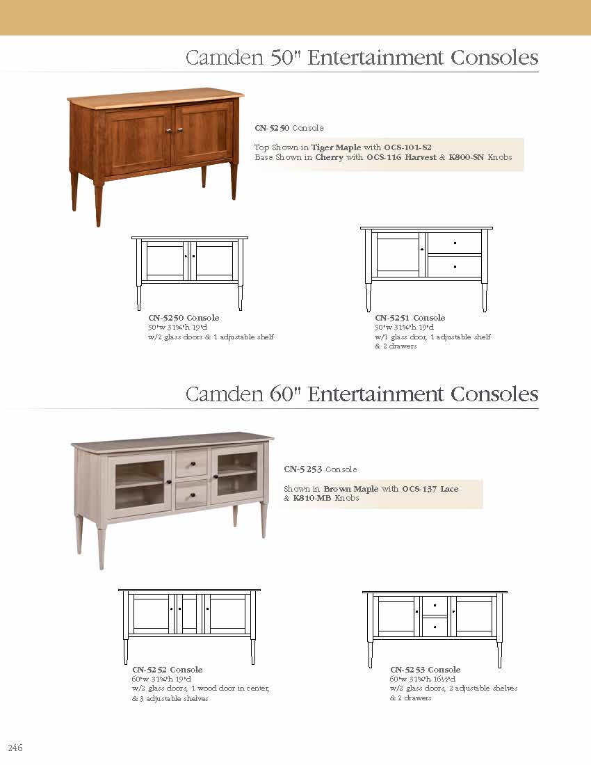 Camden 60" Entertainment Console