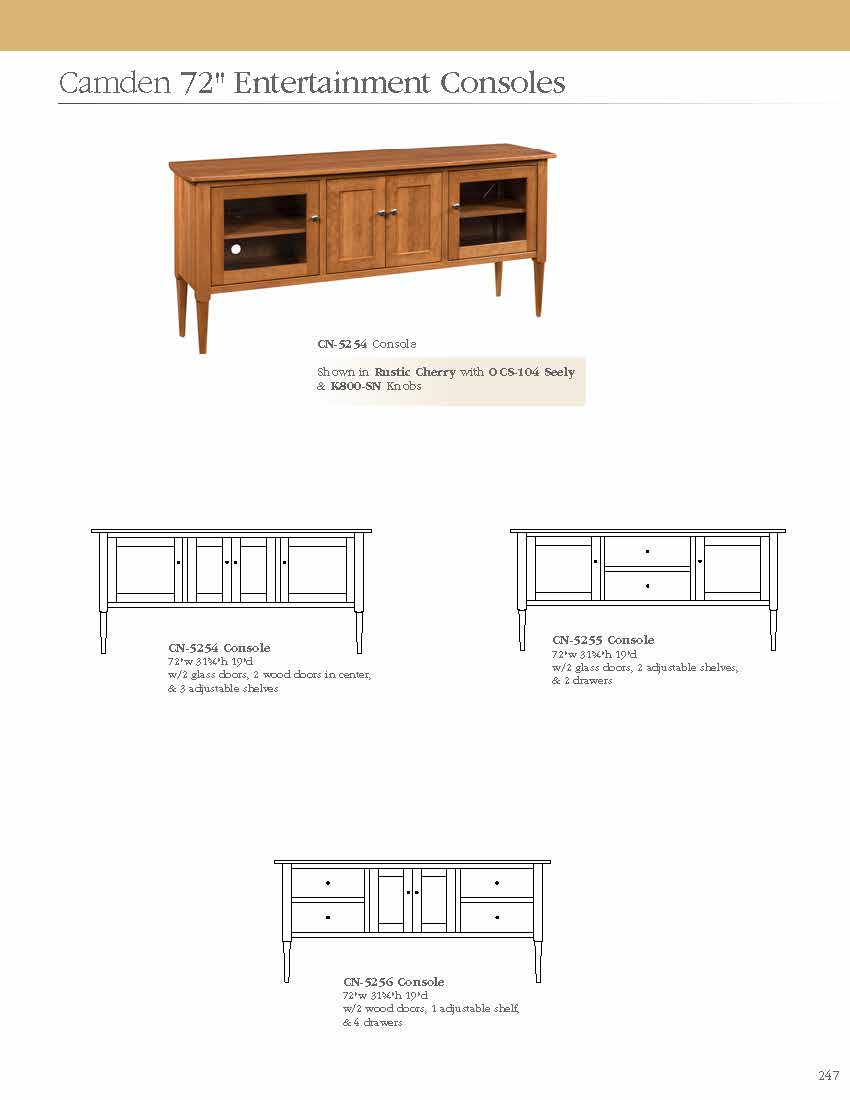 Camden 50" Entertainment Console