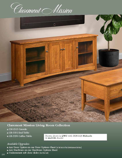 Claremont Mission 73" Entertainment Console