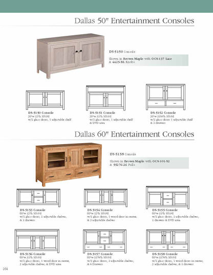 Dallas 60" Entertainment Console