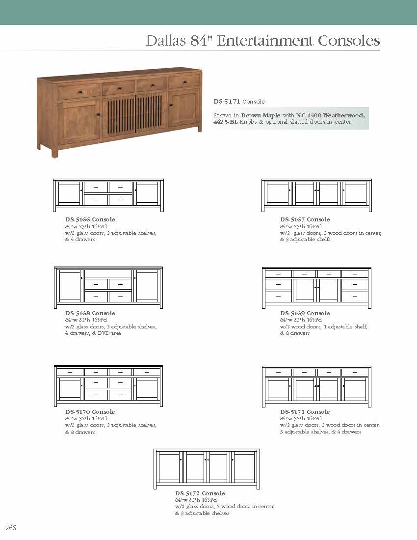 Dallas 60" Entertainment Console