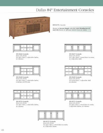 Dallas 60" Entertainment Console
