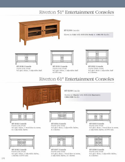 Riverton 61" Entertainment Console