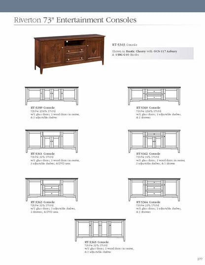 Riverton 61" Entertainment Console