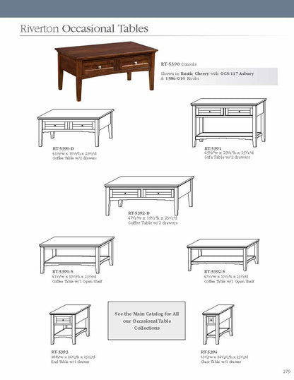 Riverton 61" Entertainment Console