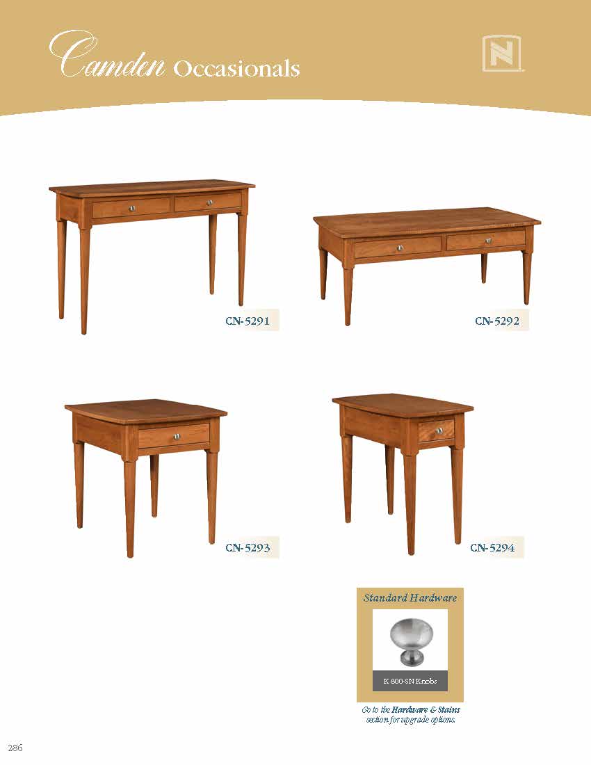 Camden Sofa Table w/2 Drawers