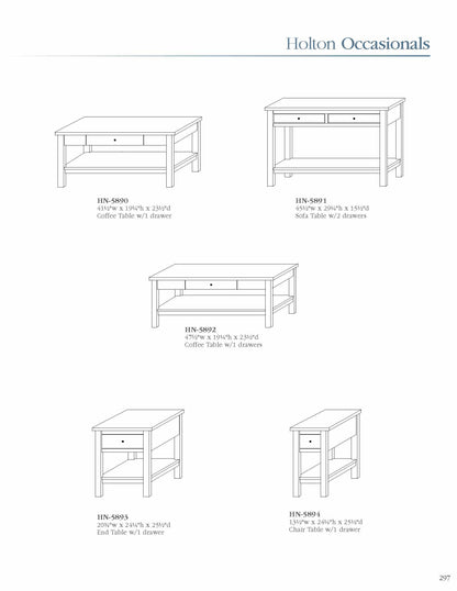 Holton Sofa Table w/2 Drawers