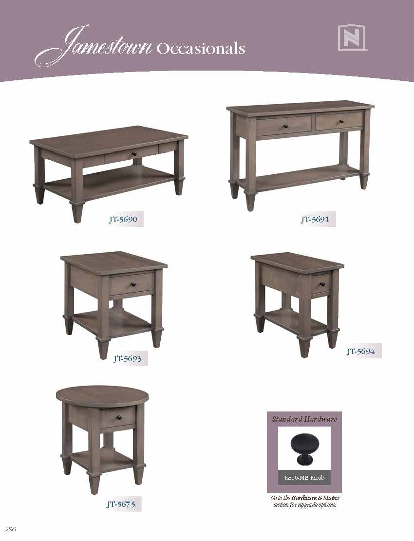 Jamestown Sofa Table w/2 Drawers