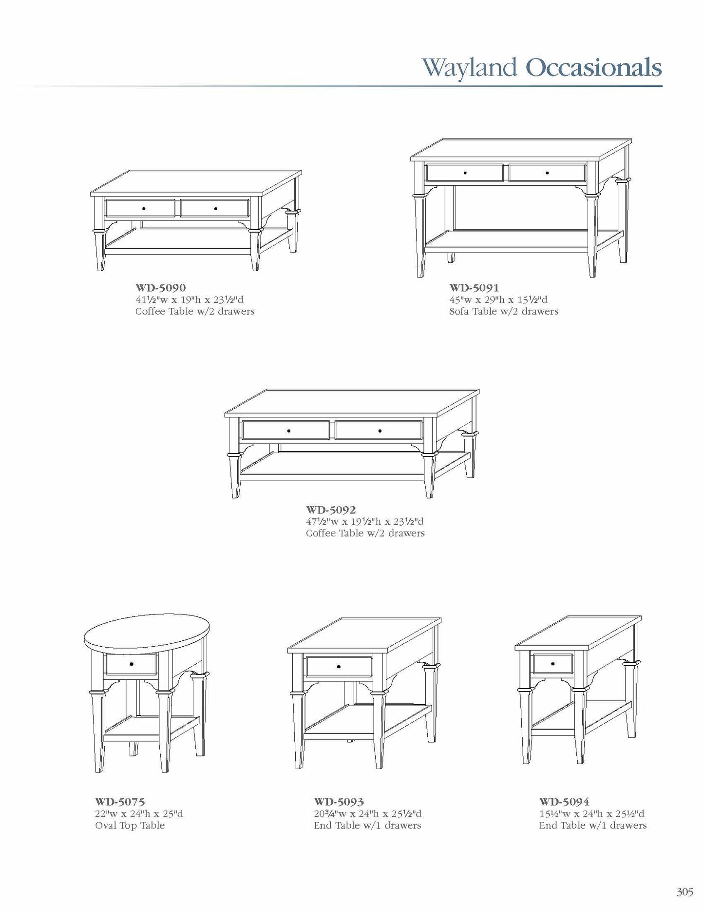 Wayland End Table w/1 Drawers