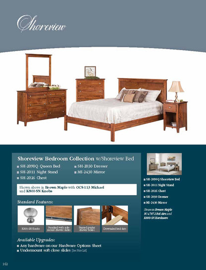 Shoreview Bed with Regular Footboard