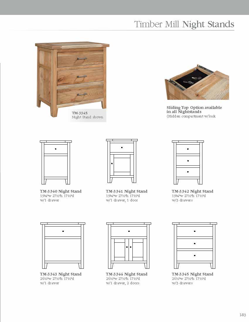 Timber Mill Bed with 234-SR Storage Upgrade and Regular Footboard