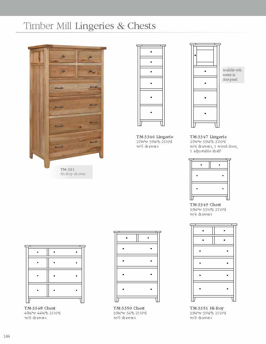 Timber Mill Bed with 234-SR Storage Upgrade and Regular Footboard