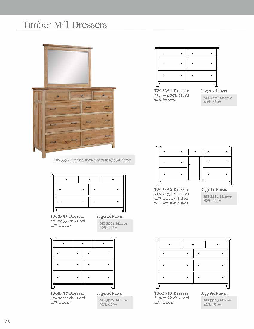Timber Mill Bed with 234-SR Storage Upgrade and Regular Footboard