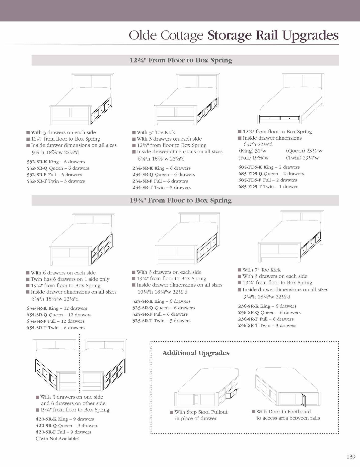 Olde Cottage Bedroom Set