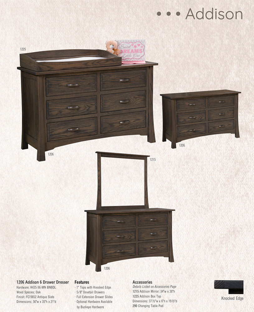 Addison 3 Drawer Nightstand