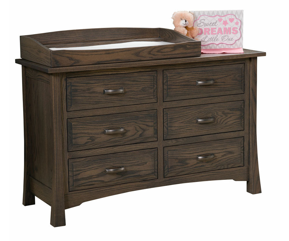 Addison 6 Drawer Dresser / Changing Table – Amish Traditions Addison 6 Drawer Dresser / Changing Table – Amish Traditions
