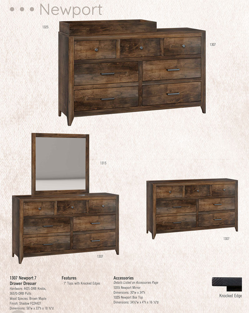 Newport 1 Drawer Nightstand