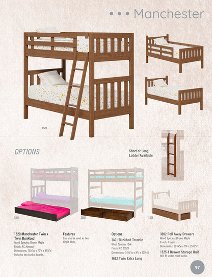 Manchester Twin xTwin Bunk Bed