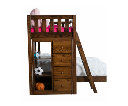 Sedona Twin x TwinBunk Bed With Bookcase