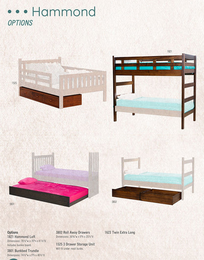 Hammond Twin x Twin Bunk Bed