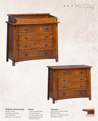 McCoy 3 Drawer Nightstand