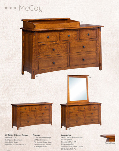 McCoy 6 Drawer Dresser / Changing Table
