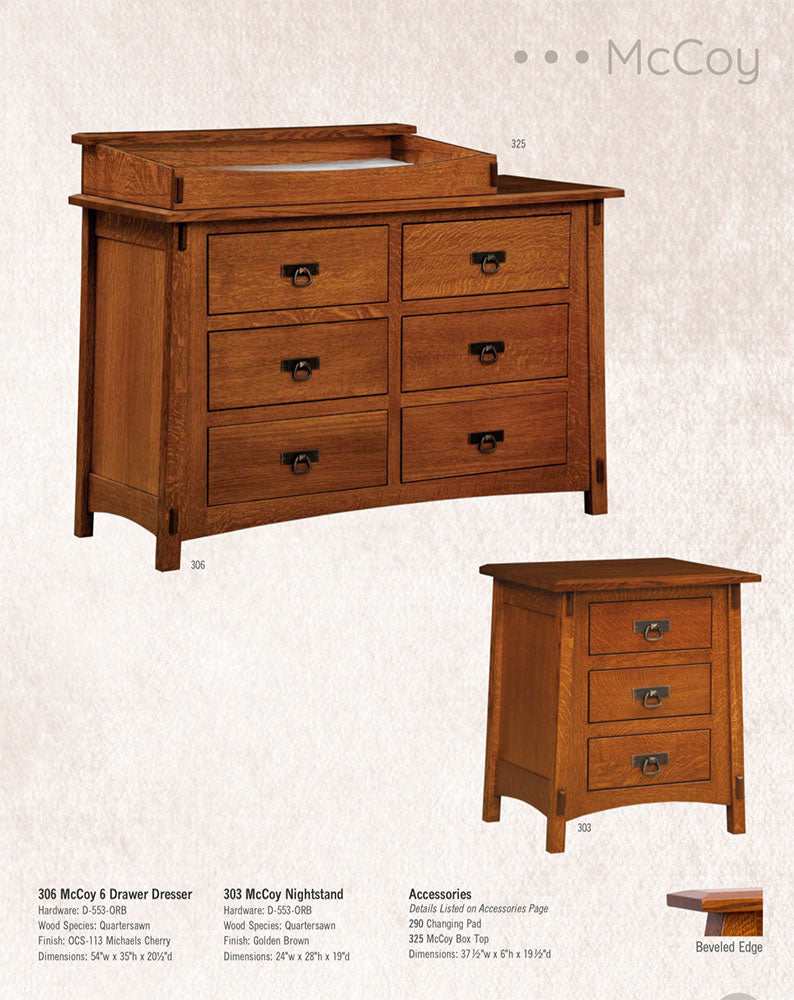 McCoy 3 Drawer Nightstand