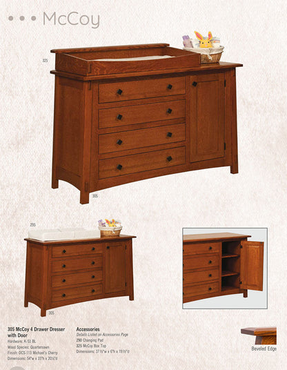 McCoy 3 Drawer Nightstand