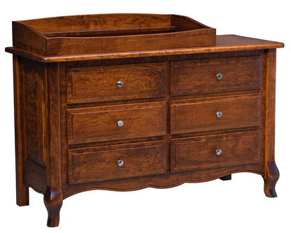 French Country 6 Drawer Dresser / Changing Table