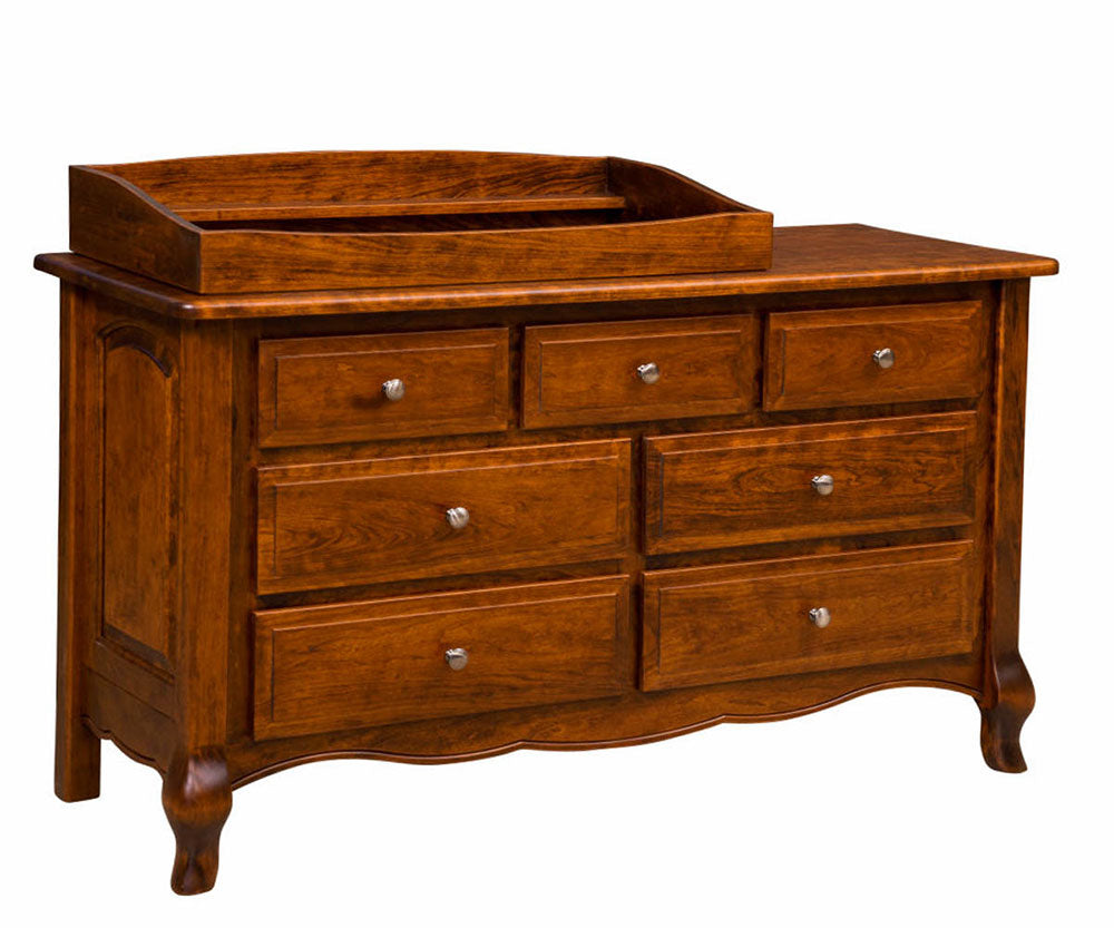 French Country 7 Drawer Dresser / Changing Table
