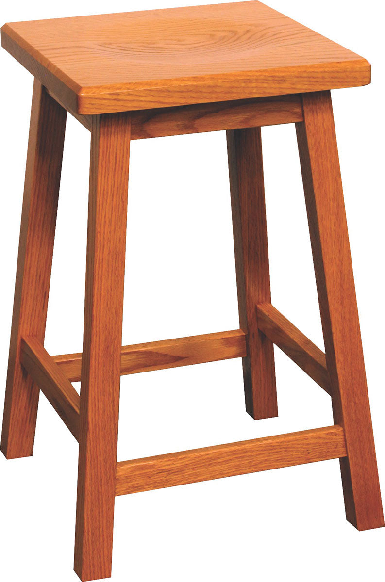 Mission Stool Mission Bar Stool with Square Seat – Amish Traditions