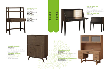 Mid Century Drop Front Desk