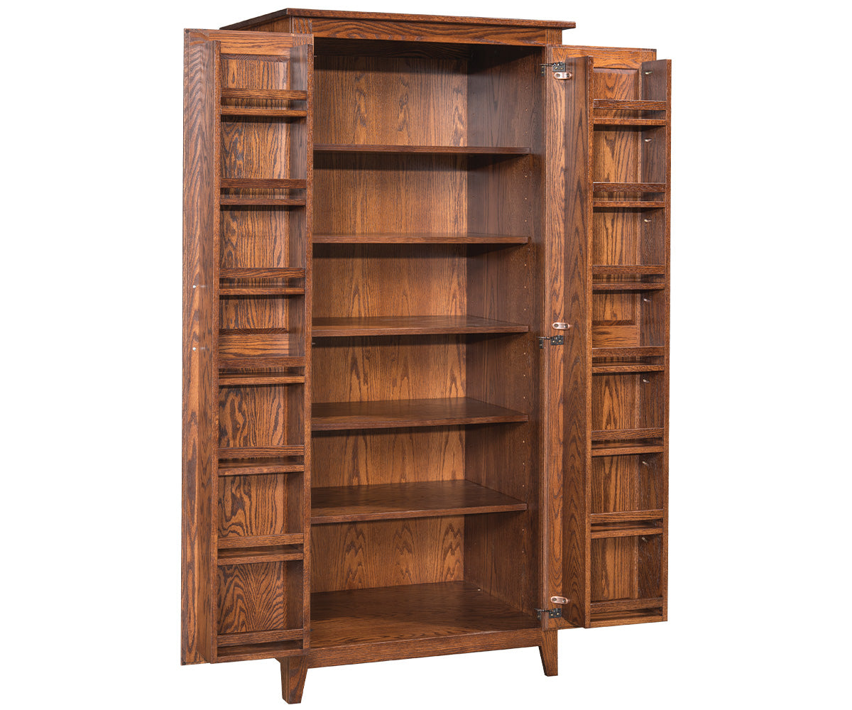 Pantry Cupboard with Door Shelves