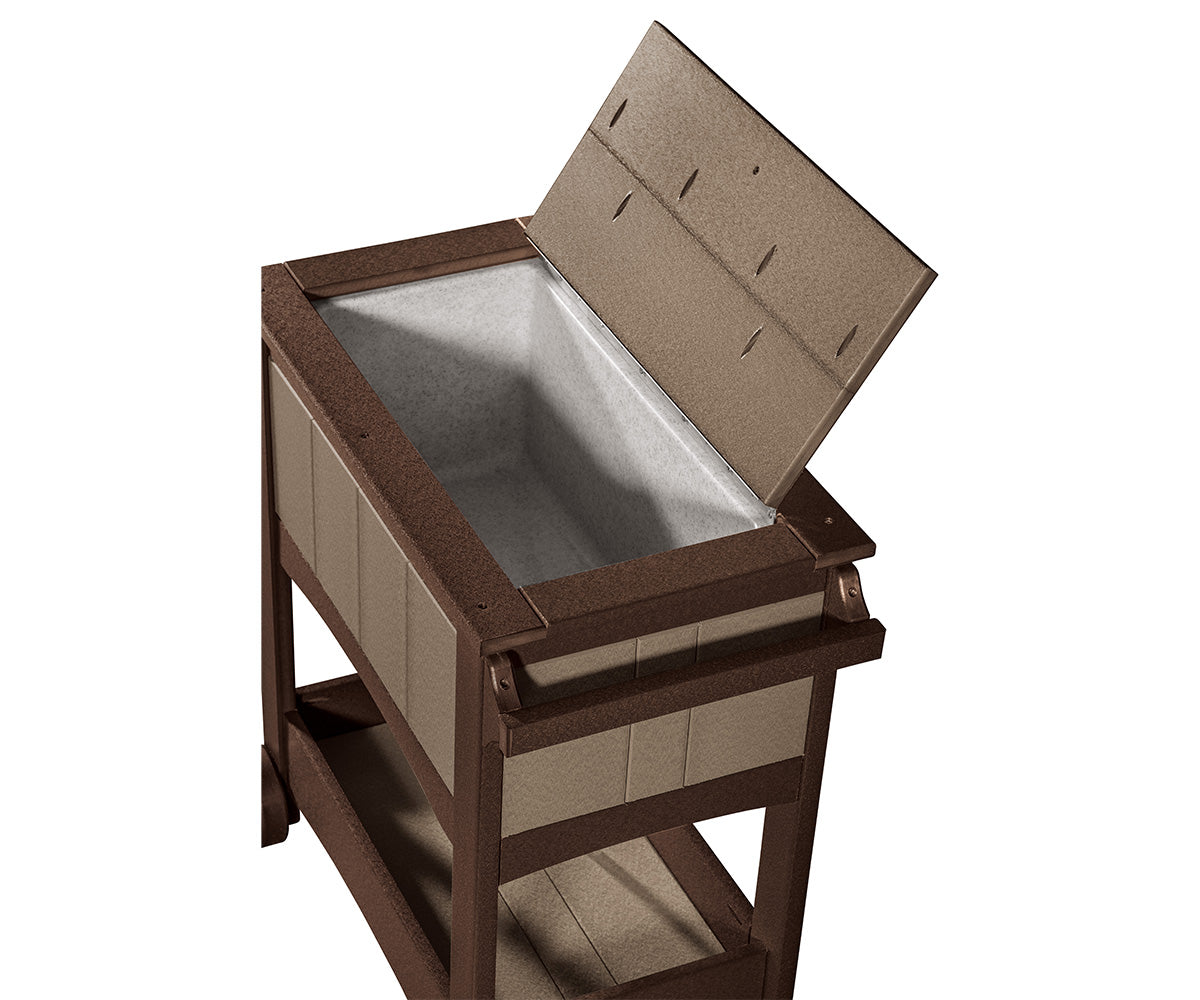 Poly Patio Cooler on Wheels