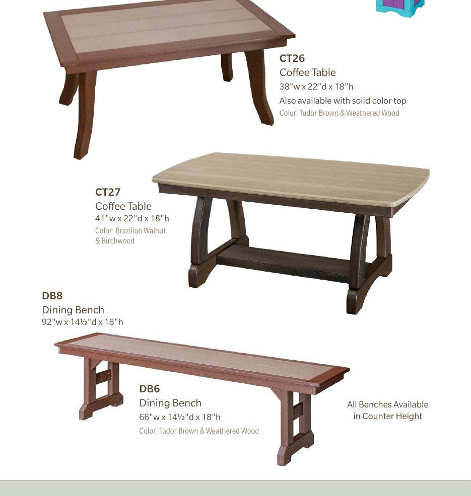 Poly coffee tables catalog page