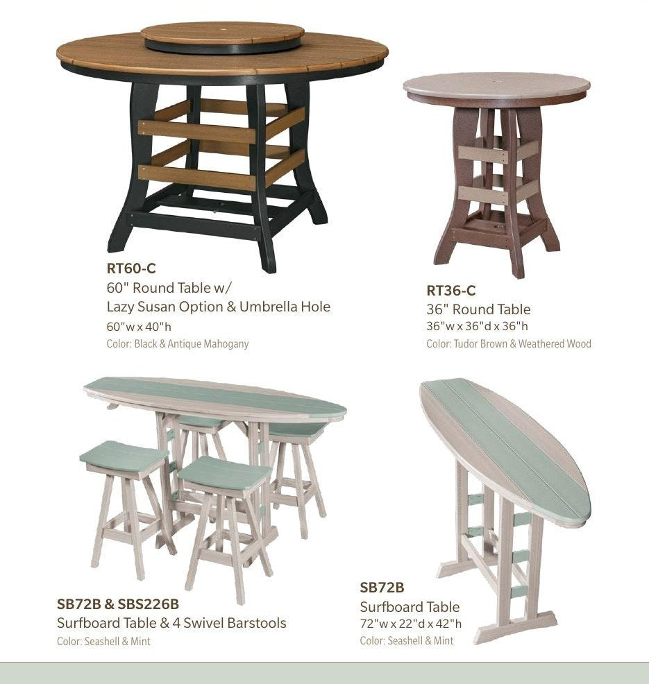 Poly 24" Round Lazy Susan