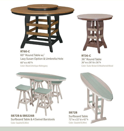 Poly 24" Round Lazy Susan