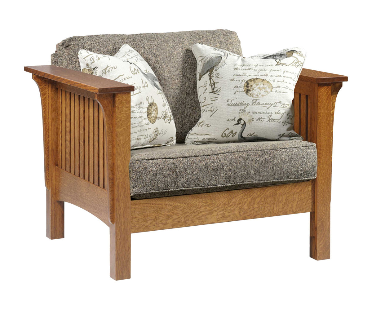 Mission Chair  with Reversible Cushions