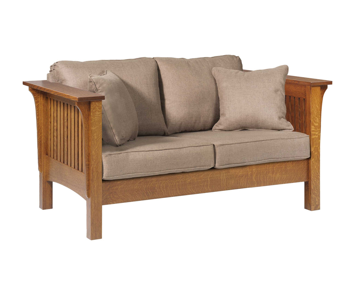 Mission Love Seat  with Reversible Cushions